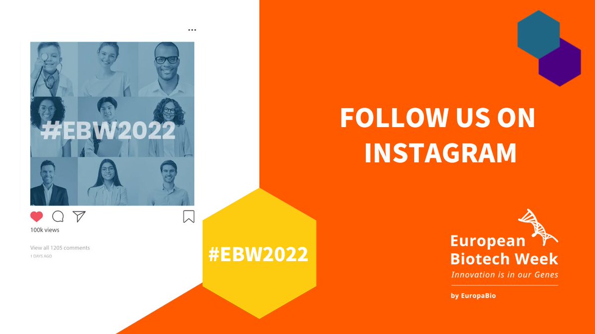 biotechweek's tweet photo. ๐ธ Follow us on #Instagram to be always up-to-date with the celebrations for the #BiotechWeek: ๐ https://t.co/NfPnINSbAE and tag #EBW2022!
#EuropeanBiotechWeek2022 #EuropeanBiotechWeek #BiotechWeek2022 #EBW #BW #GlobalBiotechWeek https://t.co/9Re6jzCu0e