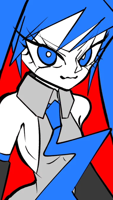 #イラスト 初音ミク描きました 