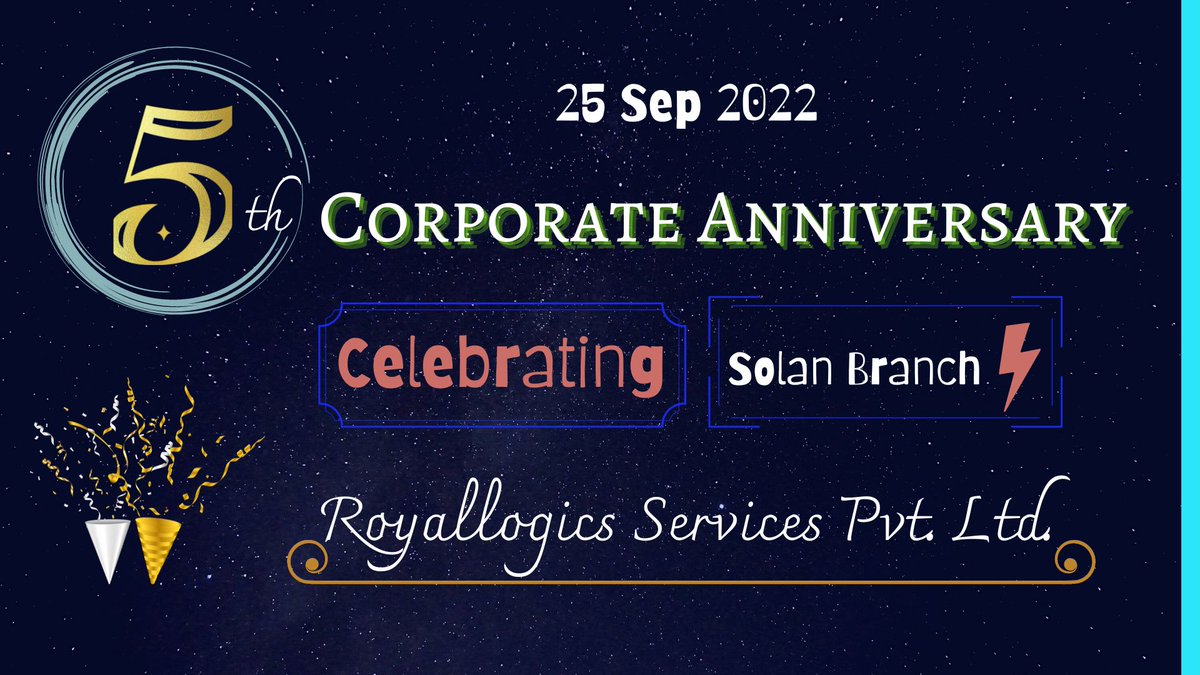 Royallogics1's tweet photo. Celebrating 5th Company Anniversary | RoyalLogics Services Pvt. Ltd. | Solan Branch
#companyanniversarry #5thanniversary #solanbranch #himachalpradesh #royallogicsservices #teamwork #employees #together #happyenvironment #bigoccasion #dedicated #success #celebrating https://t.co/GgyxAZrYee