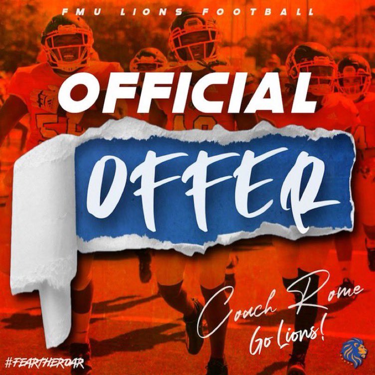 After a great conversation with @mikejones10 I am blessed to receive an offer from Florida Memorial @COACH217ROLAND @SnapWoodDLegend @TheMainlandHSFB @bhernyscoutguy @FloridaMemoria2