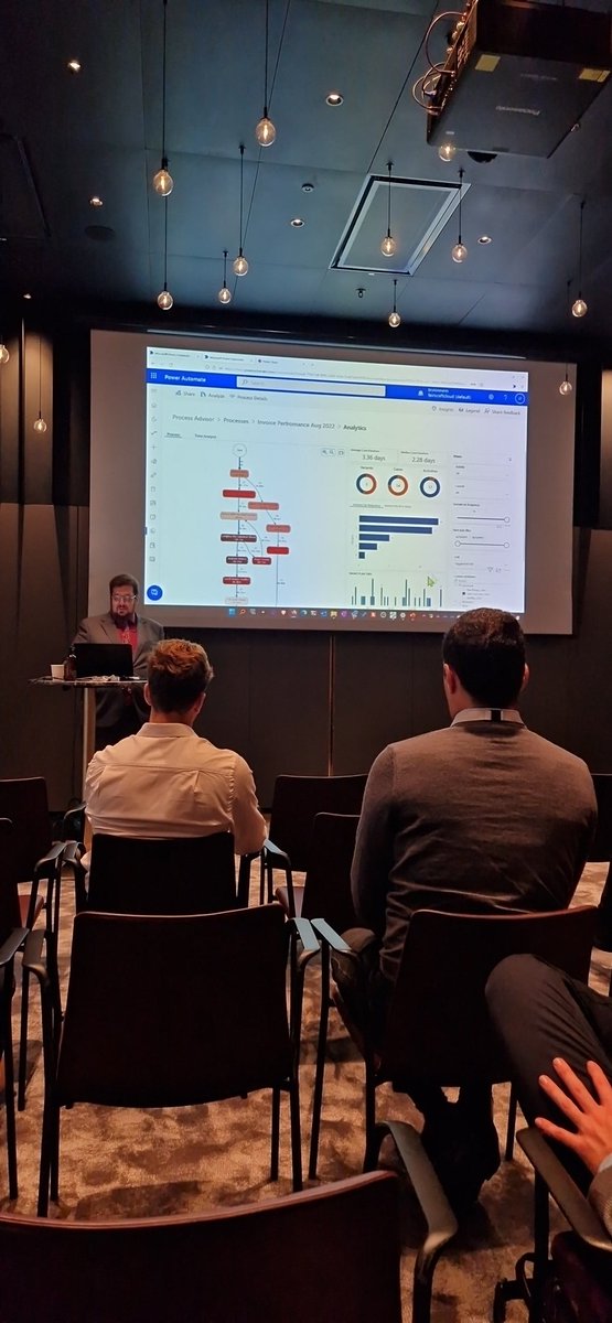 UlrikkeAkerbk's tweet photo. Impressed by @IFainberg showing #processmining using #MSProcessAdvisor @NordicSummit today!
Example demoed allow you to compare case handling process across case workers to help optimize the process. Love it!
More info: https://t.co/zkH25sOhgN https://t.co/snNflVFl0q