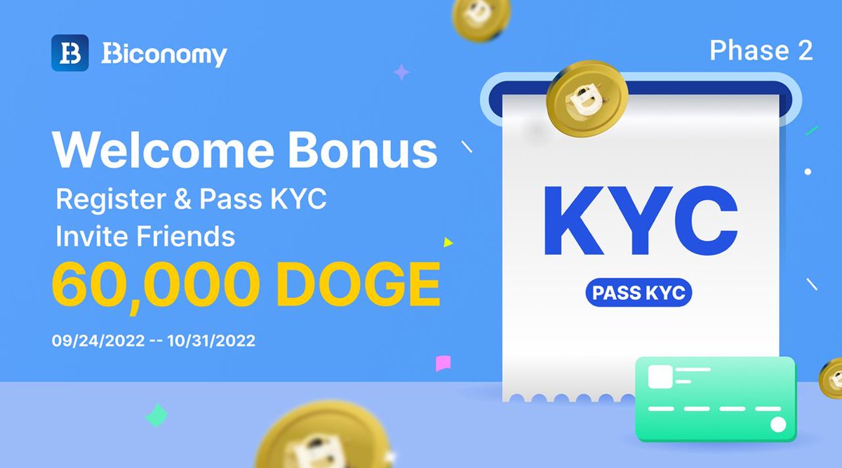 🚀Biconomy Exchange Welcome Bonus phase 2🚀 🔥Register, pass KYC and Invite Friends to Share 60,000 #DOGE🔥 Already a user? We have prizes for you too😎 Details👉 cutt.ly/8VRwZ25 RT & Tag your Friends🚀 #BiconomyExchange #crypto #cryptocurrency #airdrop #giveaway