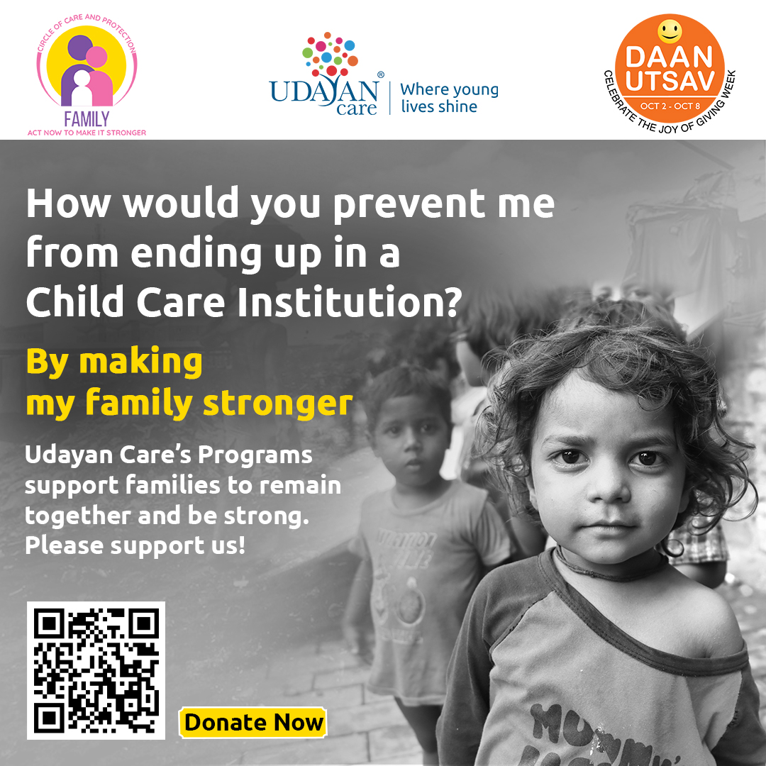 udayancare's tweet photo. Udayan Care is celebrating Daan Utsav from 2nd to 8th October 2022. Please support our #fundraiser
Donate Now!
https://t.co/KZbQEXE2qY
#DaanUtsav #PyarKaUtsav #JoyofGiving  #smiles #happiness #SDG #UdayanCare #StrongFamily #Donate https://t.co/DTyWuE6NcJ