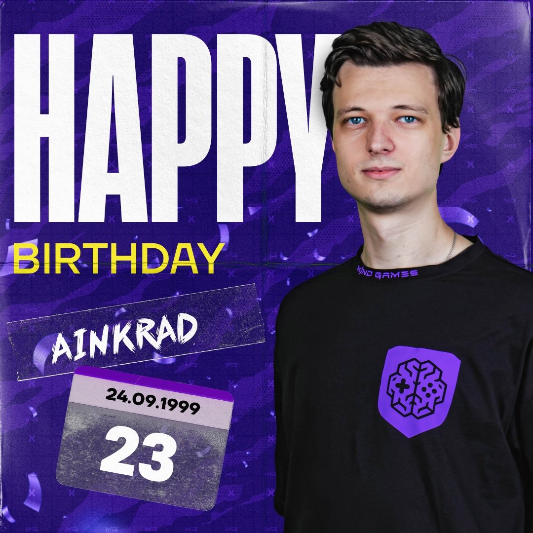 IAM_MindGames's tweet photo. 🎉 Today is the birthday of the best midget and gangster of this life - Alexey "Ainkrad" Diveevsky.

We wish Alexey success and great victories, both in personal affairs and in eSports! 🥳 #dota2player #dota2 https://t.co/1DvXl8NpWD