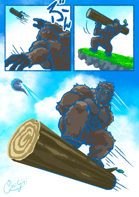 過去絵コングさん大放出🦍
#世界ゴリラの日 
#過去絵でTLを賑やかに飾ろう〜見た人もする事 