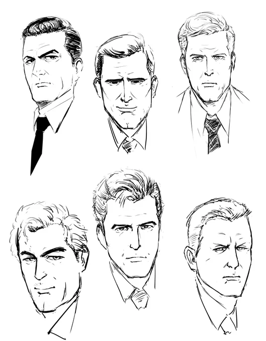 歴代007ようやく描き終わったけど
さすがにデヴィッドニーヴンまでは描き切れんかった 