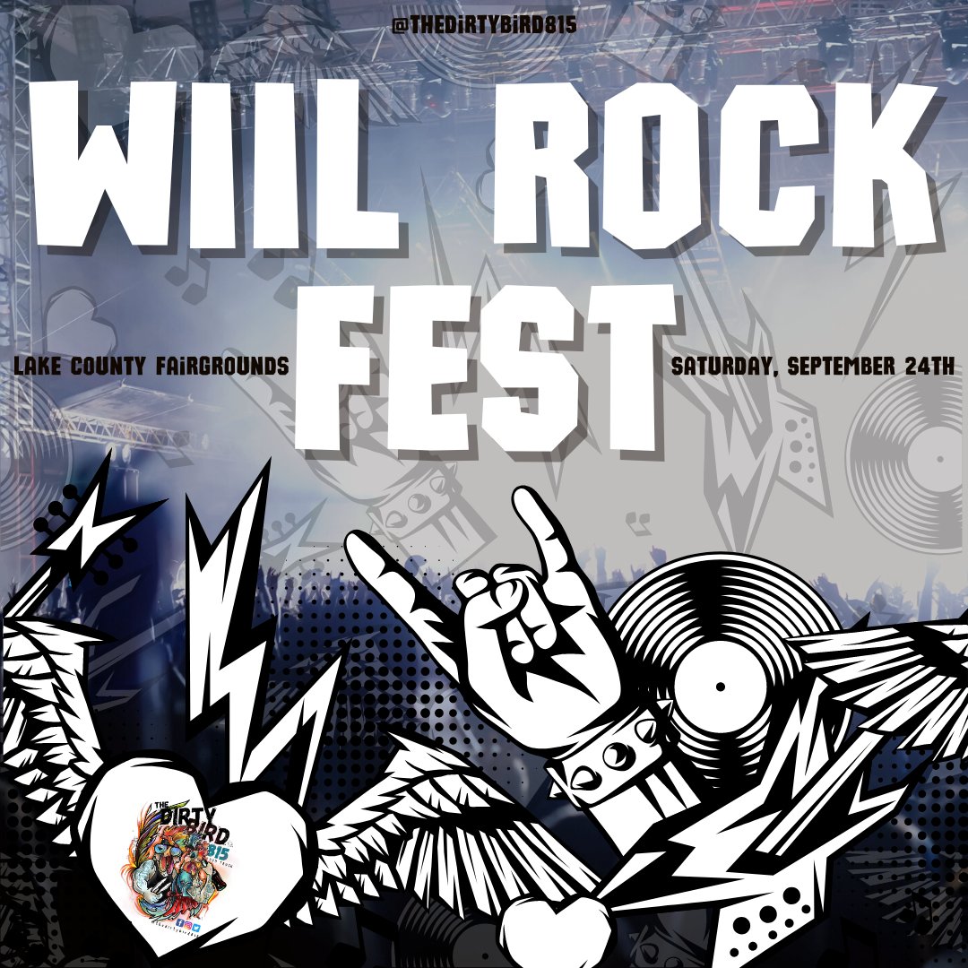 🐔 FOOD TRUCK 🐔

EVENT DETAILS
🤘 WIIL Rock Fest
🗓️ Saturday, September 24th
🕓 12:00pm-12:00am
📍 Lake County Fairgrounds 
🎟️ Tickets Required to Enter