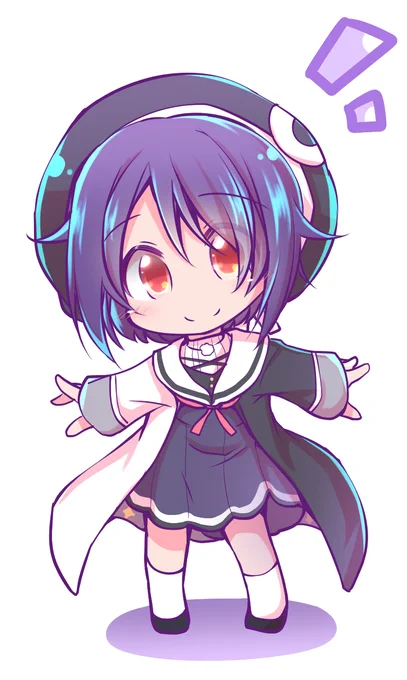 デフォルメ練習#あおぎり高校美術部 #音霊魂子 