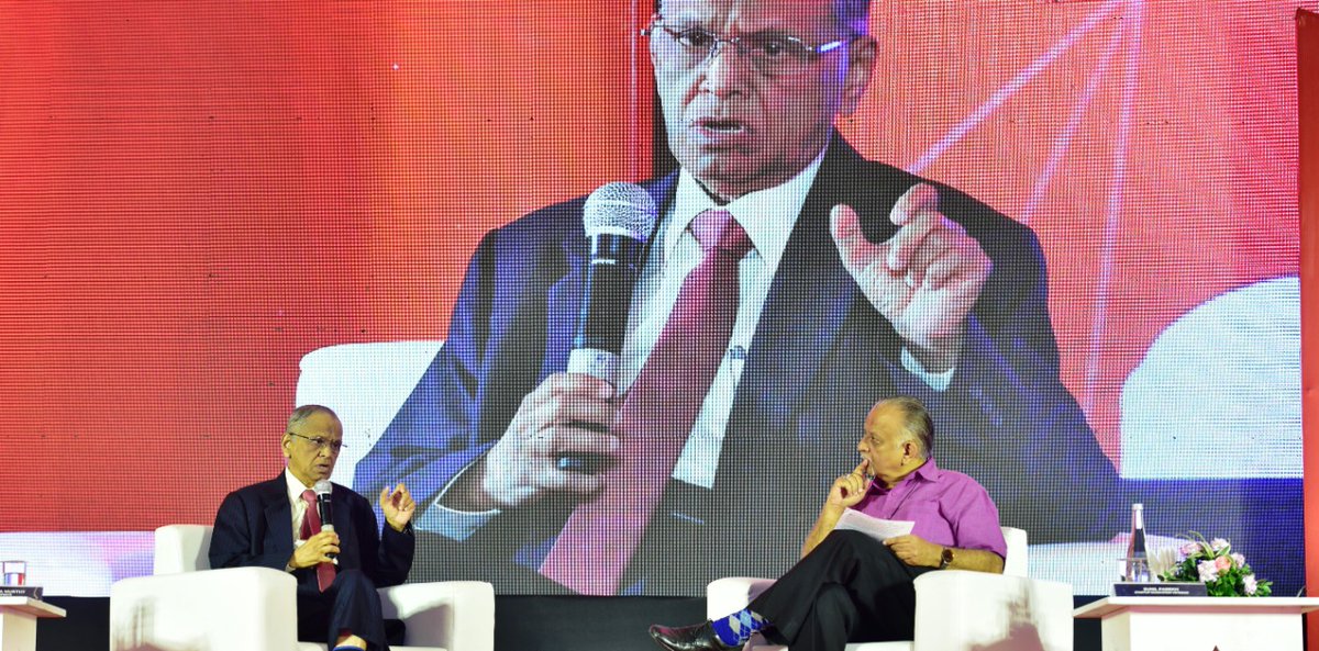 Compare with best in the world, Narayana Murthy to entrepreneurs at TiECON in Gujarat