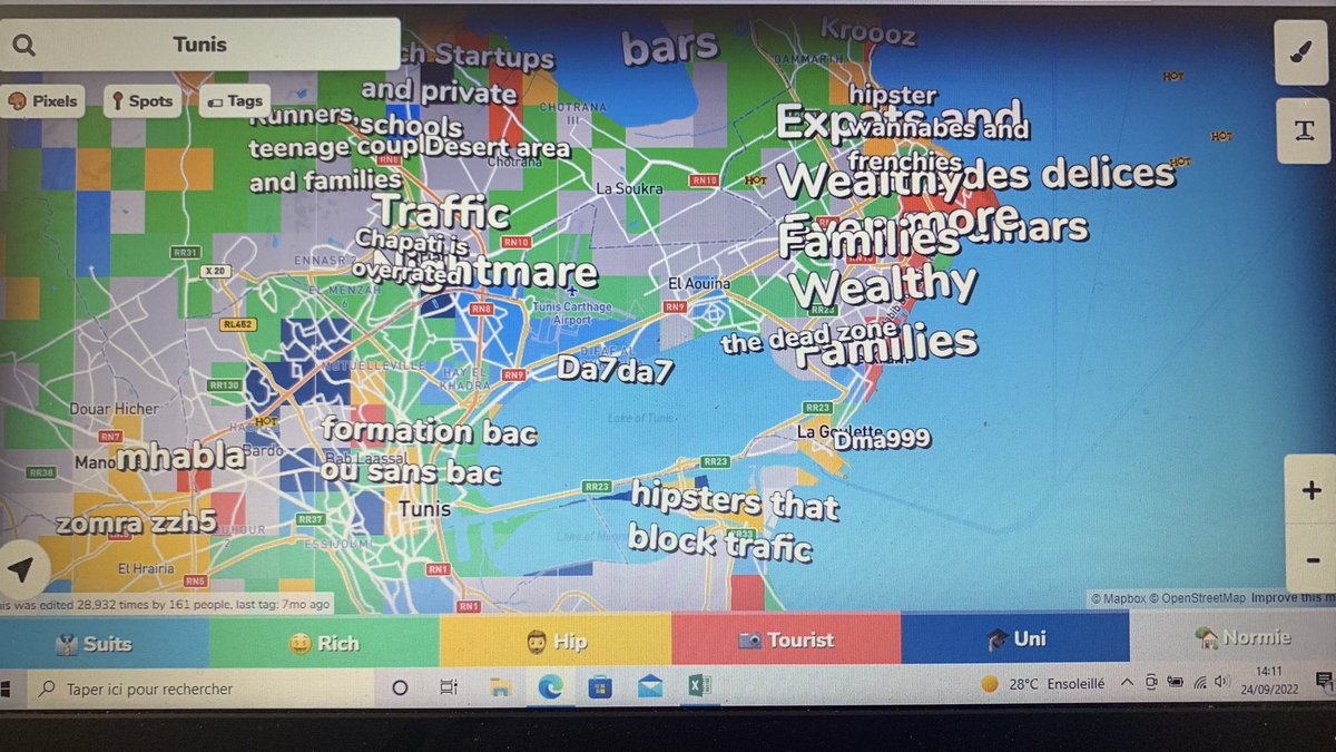 yassineselmi23's tweet photo. Découverte du Jour :
Ce site s’appelle #Hoodmaps
Ce sont des cartes participatives informant sur la population de tel ou tel quartier d’une ville
Tunis, Tunisia 🇹🇳 as an example xD
https://t.co/8msZU69Ocf ⤵️ https://t.co/lxu6Apw8ZA