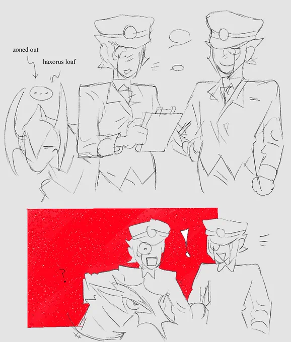 this is the second time i've drawn Ingo getting free top surgery from one of his pokemon 