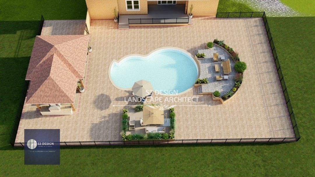 S3Architec's tweet photo. Successfully delivered another project ( 3D RENDER IMAGE ) to my client based in North Carolina, United States
#3d #USA  #backyard #Grimesland #northcarolina #decks #pool
#poolhousedesign #poolhouse #elevateddeck #fence #3drender
#patio #firepit https://t.co/s6NGOYzLeq