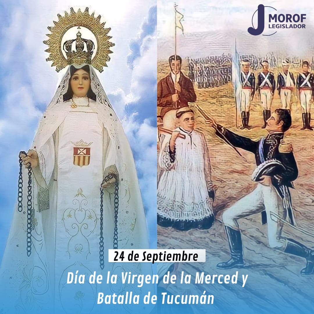 JavierMorofok's tweet photo. Hoy se conmemoran 210 años de la Batalla de Tucumán, un hecho que cambio la historia de nuestra provincia y del país.
Se celebra el Día de Nuestra Señora de la Merced, Virgen Generala del Ejército Argentino.
#JavierMorof https://t.co/y70PpdZCZd