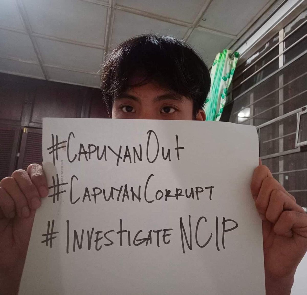 katribu_natl's tweet photo. We are Katribu Youth &amp; we call to replace Allen Capuyan as the Chairperson of NCIP. His corruption, redtagging &amp; FPIC manipulation has favored corporations over IPs.

0 tolerance for corruption, 0 budget until Capuyan is replaced!

#CapuyanOut
#CapuyanCorrupt
#InvestigateNCIP https://t.co/1ODUr9vezl