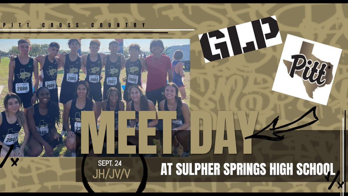 PittLadyPirates's tweet photo. It's Meet Day!!! The cross country teams will be competing in Sulphur Springs today!! https://t.co/4Ivc0qEGVv