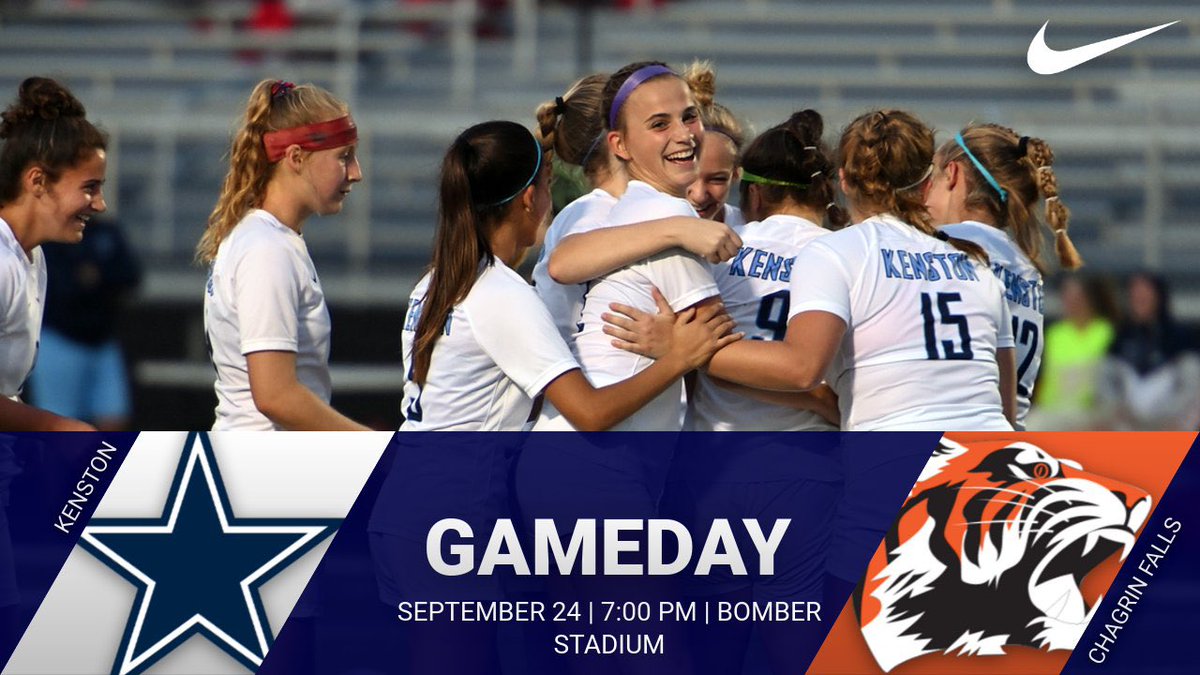 KenstonSoccer's tweet photo. GAMEDAY #12!!! ⚽️ A game and rivalry that needs no introduction. 

🆚: Chagrin Falls (@cf_girlssoccer)
📆: Saturday September 24th
⏰: JV 5:00pm, V 7:00pm
📍: Bomber Stadium
📸: @KenstonSchools

#BombersFlyTogether ✈️ ⚽️ https://t.co/NsyuKQgTlf