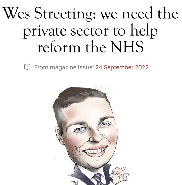 A reminder that Wes Streeting is funded by John Armitage, a billionaire hedgefund boss with a significant interest in privatising the NHS through the US company United Health. He also funds Keir Starmer and the Conservative Party.