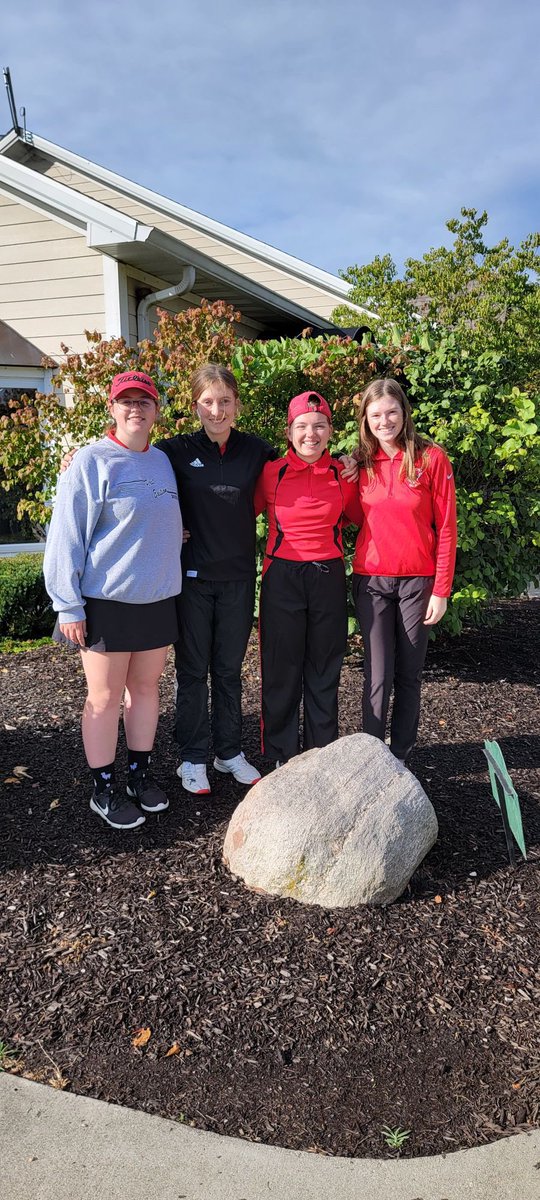 Couldn’t be more proud of this team and what they have accomplished on and off the course. Let’s go out with a bang today!