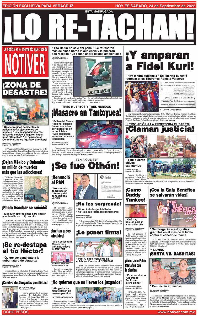 NOTIVER's tweet photo. ESTA #MADRUGADA
#TITODELFÍN NO #SALE DEL #PENAL
LE #RETRASARON #MÁS DE #CINCO #HORAS LA #AUDIENCIA Y LE #PIDIERON DOS #RECESOS
LE #ECHAN #AHORA #DELITOS #AMBIENTALES
#Consejos de #noticias ? #Compártelos aquí: elnotiver.web@gmail.com https://t.co/8CSD5SrD2i