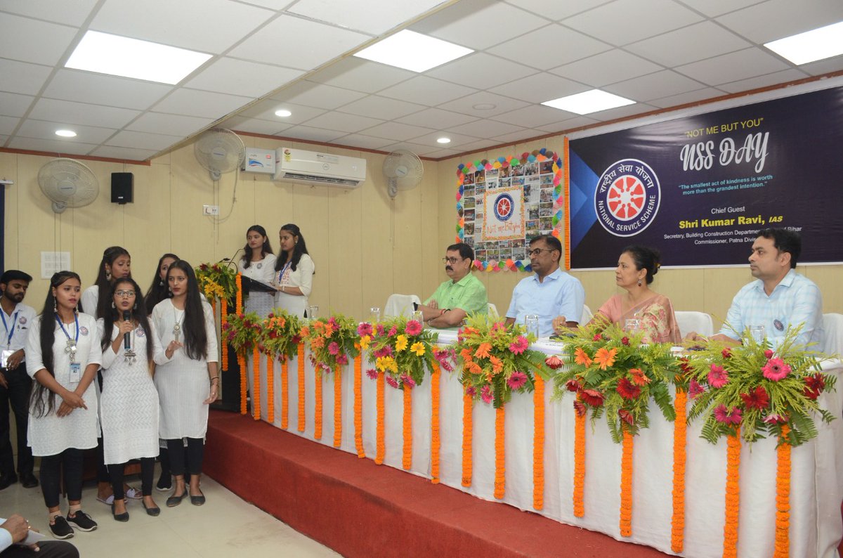 ancpatna's tweet photo. NSS Day celebrated at college today. Shri Kumar Ravi, Secretary, Building Construction Department, Govt. of Bihar cum Commissioner, Patna Division was the chief guest. @NSSRDPATNA https://t.co/KDXo9E6LiG
