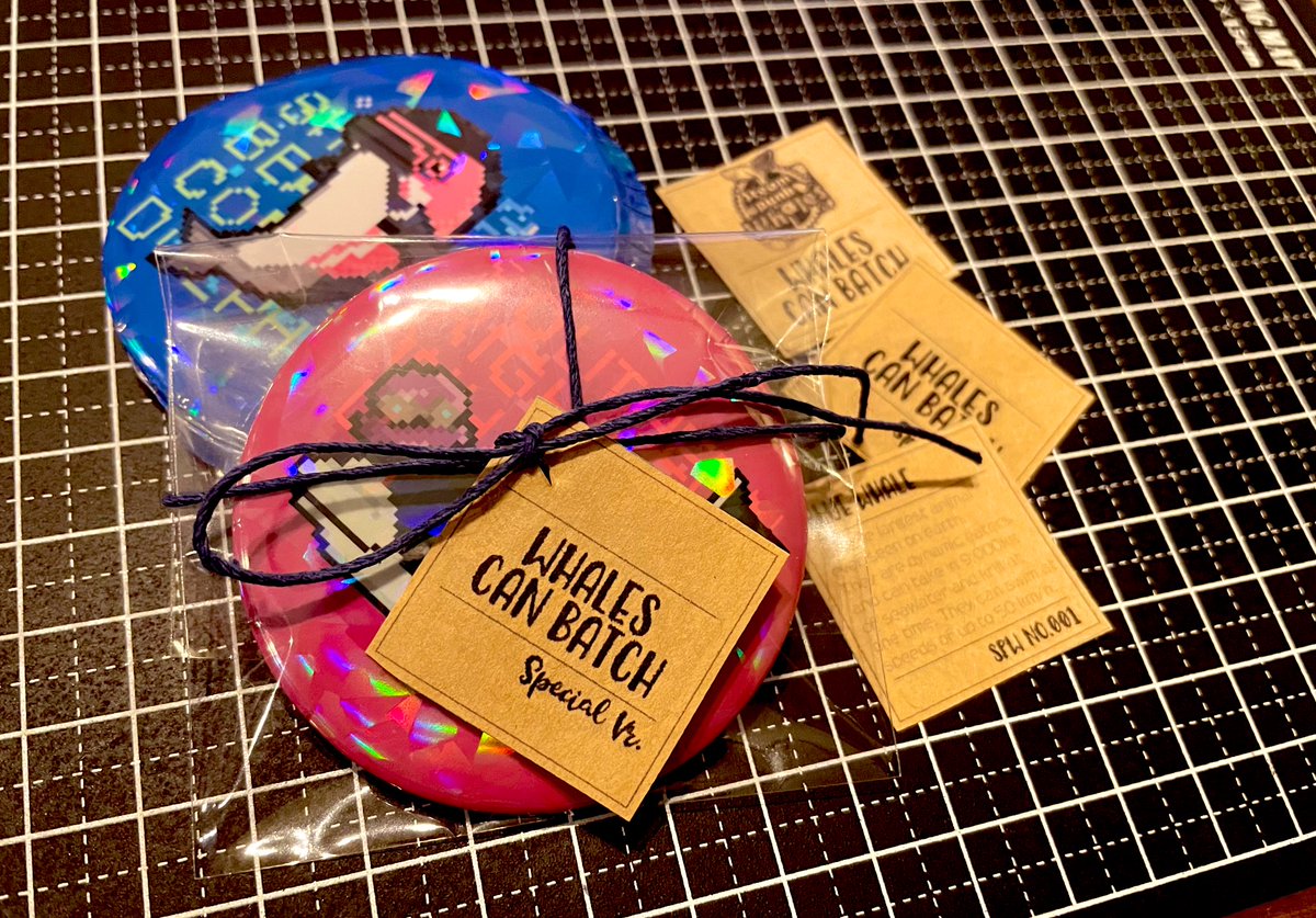 GEGEー*ଘ(੭*ˊᵕˋ)੭*💗

ついに❗️
オーナー様ご希望者全員プレゼントの🏅缶バッチお披露目です😏✨

オリジナルタグは３種類から、ランダムです🐳💨

週明け発送予定‥楽しみにしててくれたら嬉しいです🤭💘

応募がまだなオーナー様はリプ欄をご覧ください⬇️⬇️