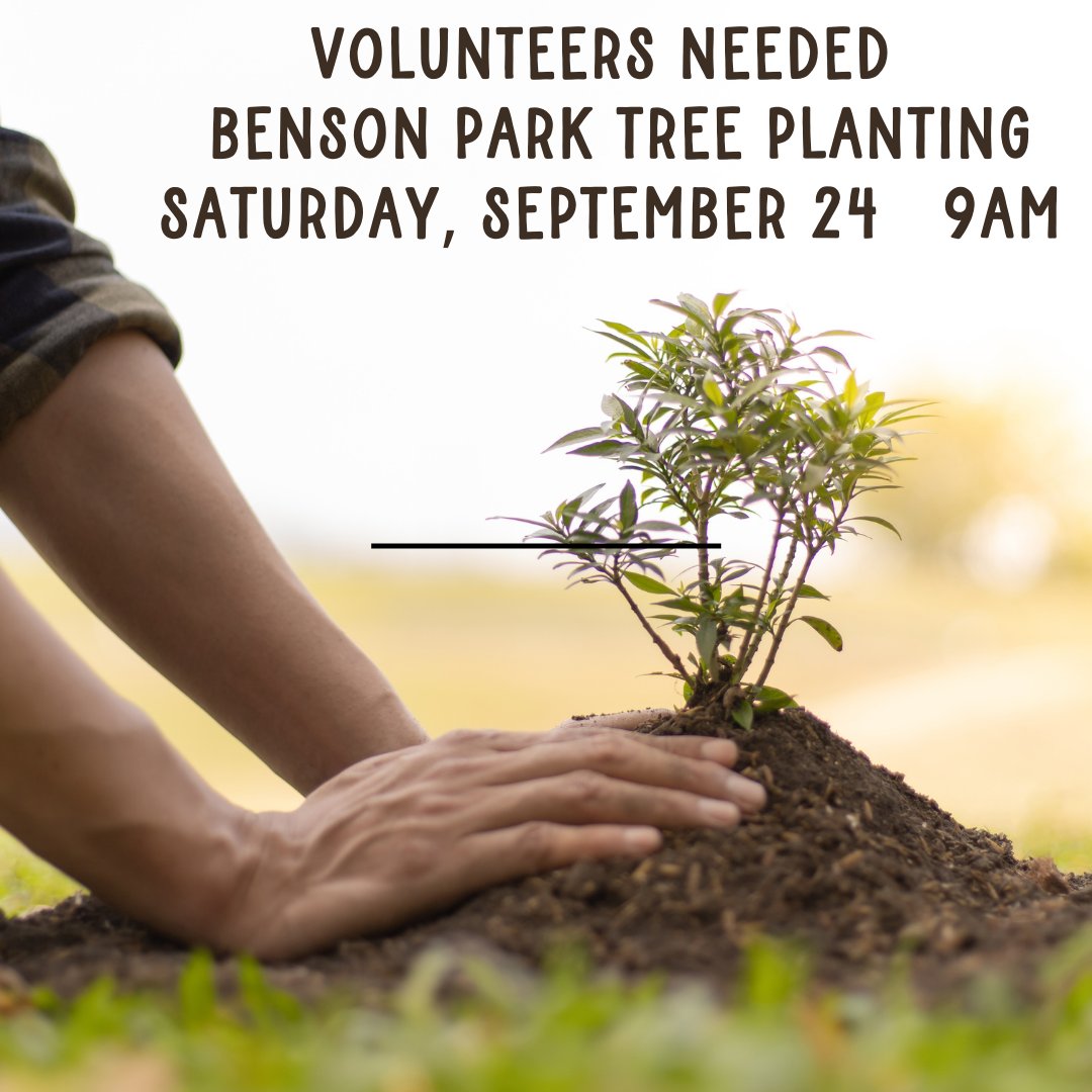 benson_ne's tweet photo. TODAY help plant trees in Benson Park, 7028 Military Avenue from 9:00a.m.-11:00a.m.  to fulfill award from City of Omaha Mayor's Grant to help restock the Benson Park Tree Canopy . Bring gloves + shovels.  Meet at the pavilion.  Great opportunity for service hours https://t.co/TjnMckq2Pk