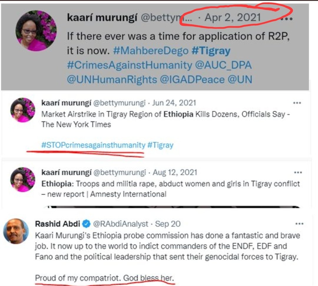 Zerihun_Br's tweet photo. Kenyan women #Kaari Betty #Murungi after biased report regarding UNHRC deactivated her Twitter accounts to hide her shameful &amp; biased opinions. 
Sham on you #Murungi 

#ReformUNSC #AbolishUN
#DisarmTPLF #TplfIsWarCriminal https://t.co/L8hZ1dhr48