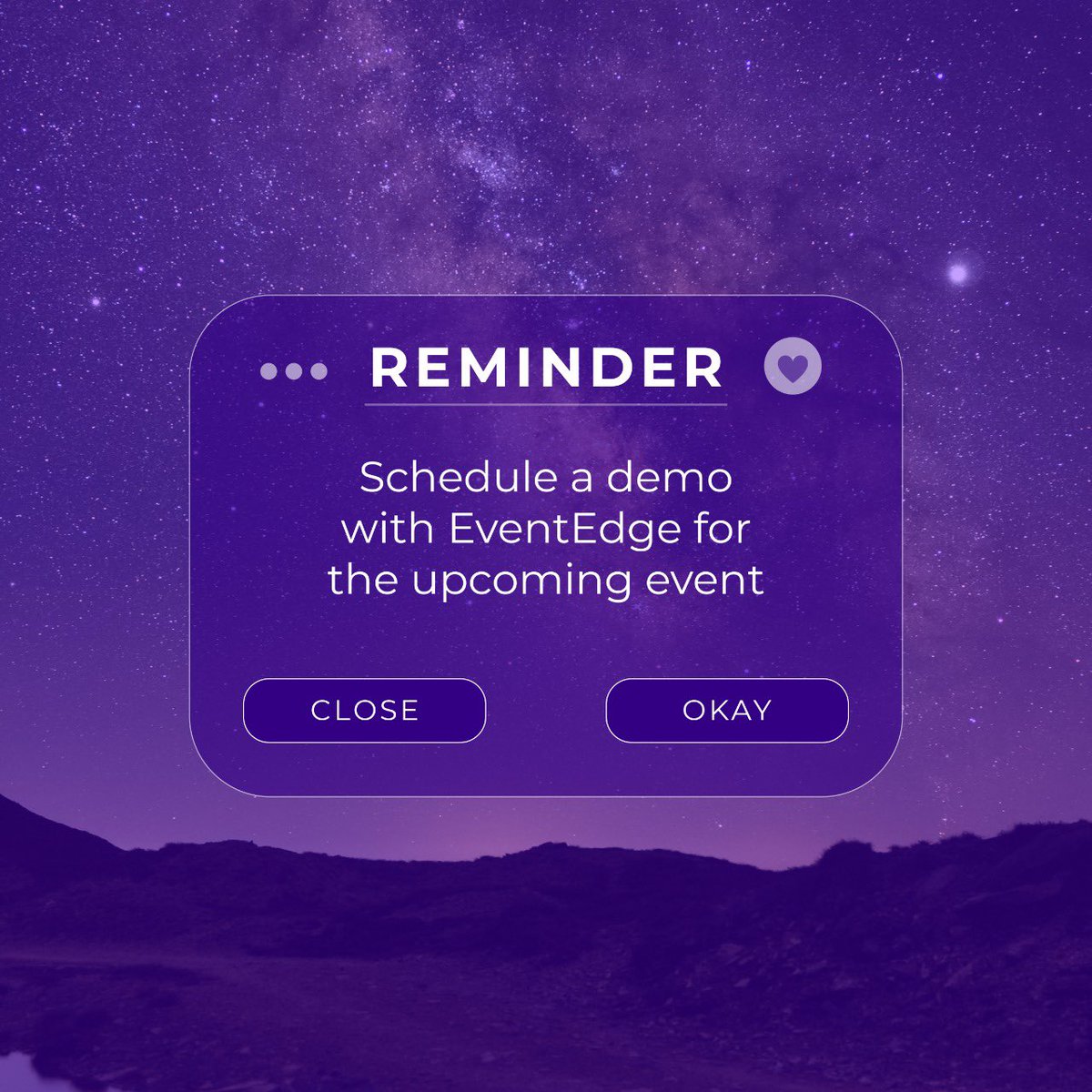 eventedgeapp's tweet photo. Just a Reminder!
#Eventedge #eventapp #eventapps #event #eventmanagement #conferenceapp #mobileeventapp #mobileppsdesign #iosappdeveloper #androidapplicaion #Reminderpost #Scheduleademo #Upcomingevent https://t.co/nsPcE9bDNn