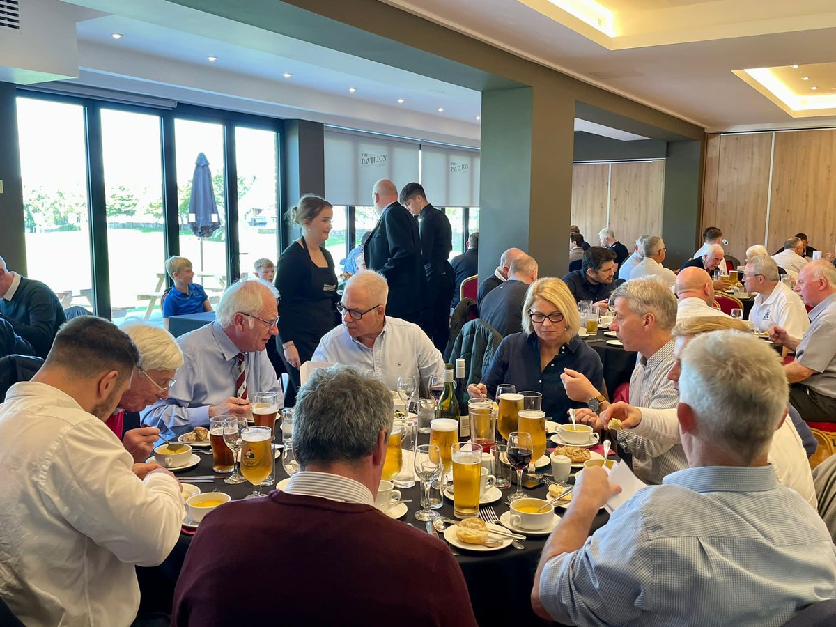 WATSONIANFC's tweet photo. There’s still over an hour to go until kick-off but we’ve already had a great day. 

Thanks to all who have attended, our amazing guest speakers and @graham_sibbald1 for sponsoring the event.

#ExCordeCaritas #Watsonians #StewMel https://t.co/wTkfI9dasE