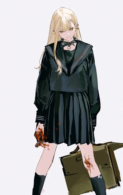 #魔女と野獣 "school girl" 