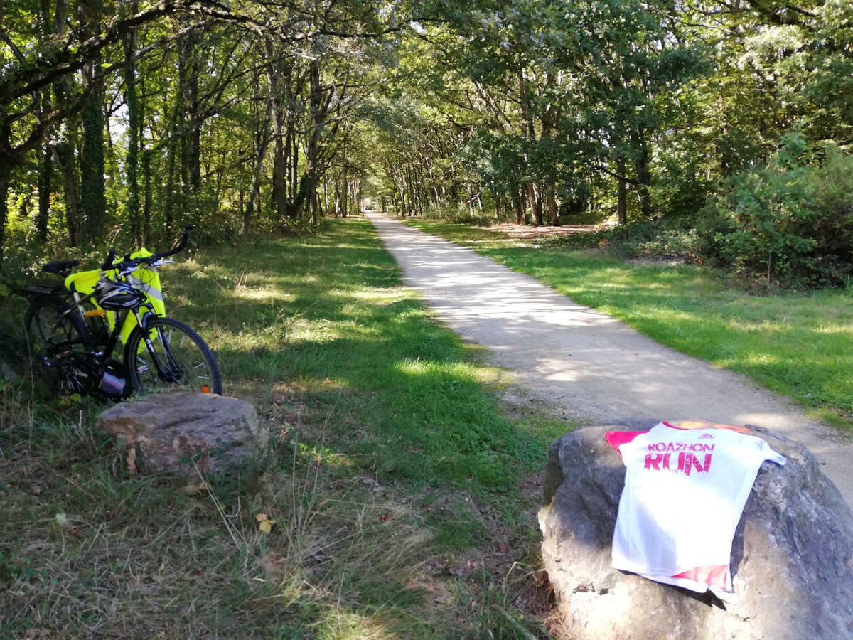 30 minutes avant le départ 13 km marche nordique #RoazhonRun <a href="/AthleRennes/">Stade Rennais Athlé</a>. Les signaleurs sont à leur poste.