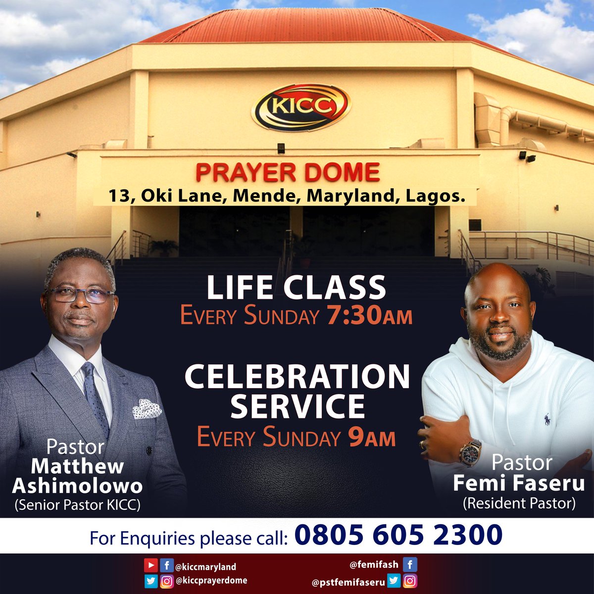 KICCPrayerdome's tweet photo. Join us for Life Class and Celebration Service tomorrow

Come and be blessed.

#kiccprayerdome #kiccmaryland #kiccsundayservice https://t.co/5qxVBJ6duE
