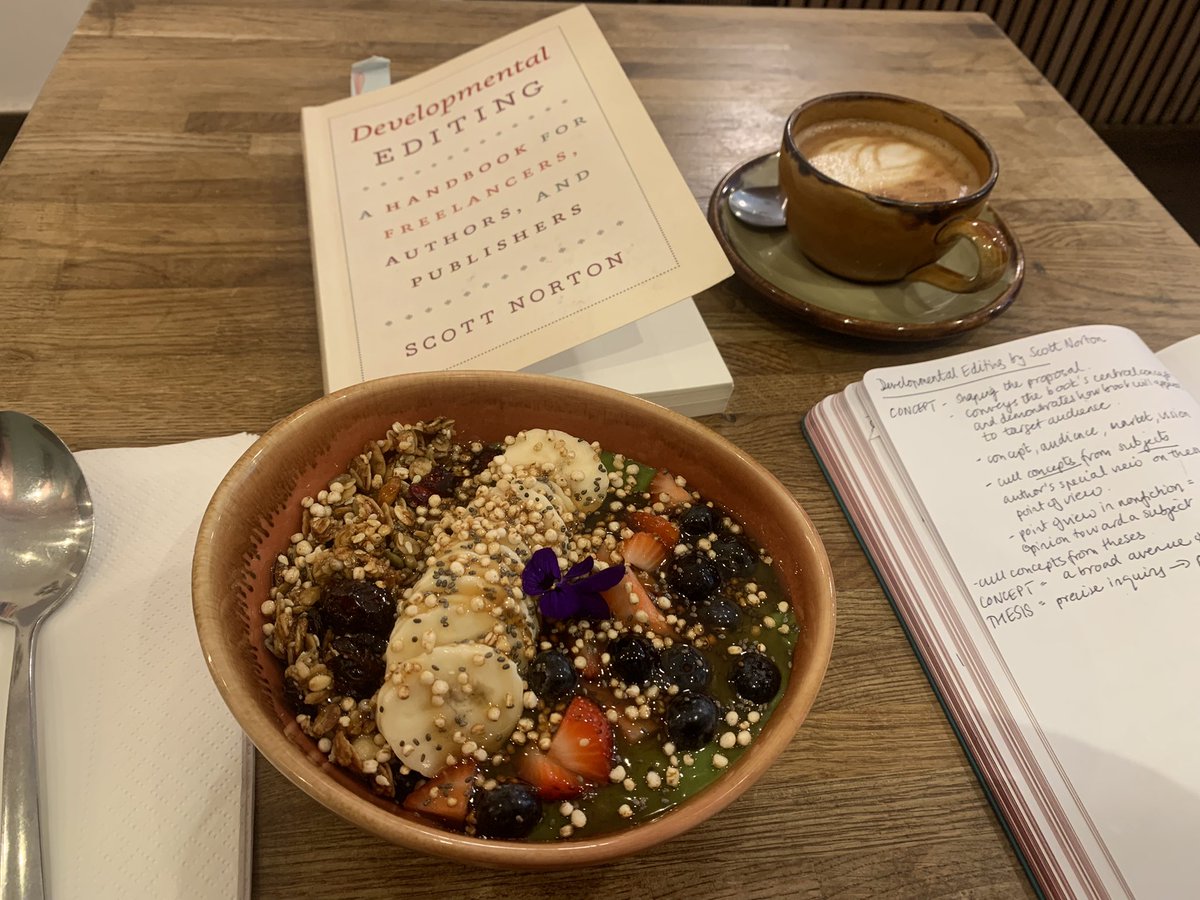 CattoNadine's tweet photo. Spending the morning finding out a bit more about non-fiction developmental editing after a great session at #ciep2022 by @clairebever1dge. Thanks to @editegrity for lending me the book. https://t.co/SKAJMbvIpE