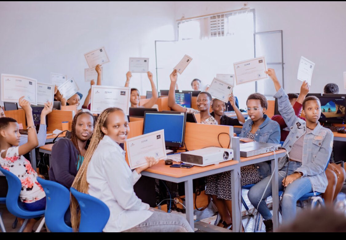 jbatamuliza's tweet photo. The computer networking training for the girls was successfully concluded yesterday! Special thanks  to @NCST for the science leadership award that led to this! Thanks @STEMWomenRwanda @KBajeneza @rwatechhub @cuttia1 @nadiauwamahoro @TechGirls @her2voice and all mentors! https://t.co/s2akujVWue