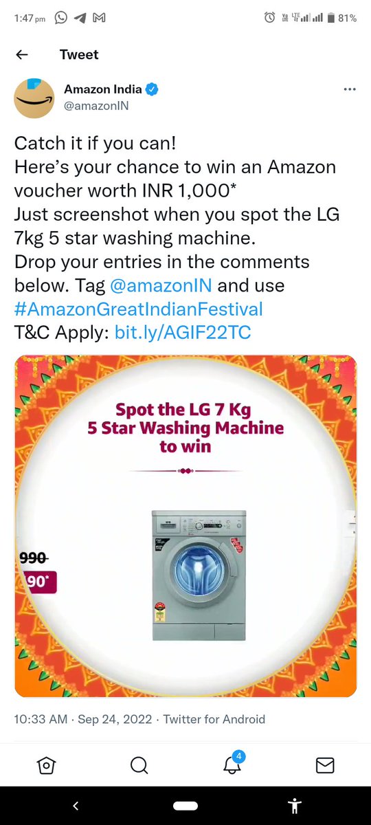RaktimDeb2's tweet photo. @amazonIN @amazonIN 
#AmazonGreatIndianFestival https://t.co/cWvY4XE6df