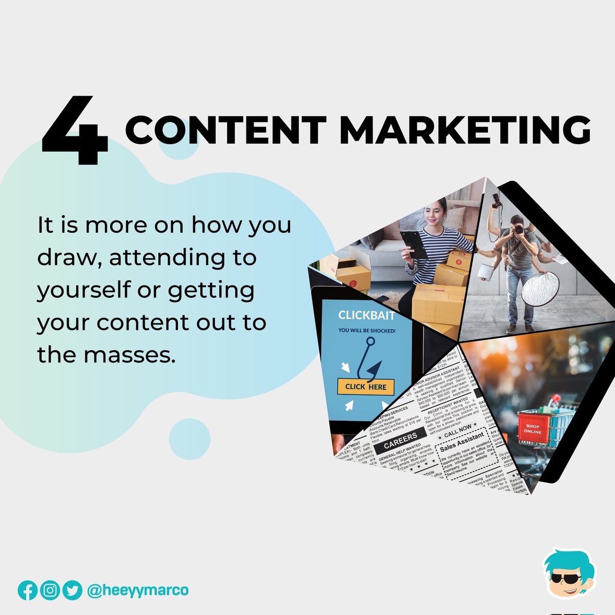 heeyymarco's tweet photo. (2/2) Whatever your plan for marketing, here are the best marketing tools to make your life easier:
#HeyMarco
#MarContent
#SocMedMarketingStrats https://t.co/JVsa82m4AJ