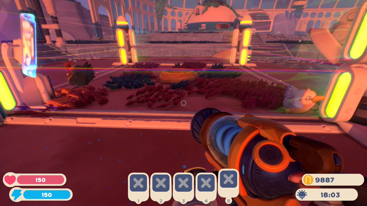 Ashesfall_'s tweet photo. The Sea Hens seem to have a high spawn rate right now 🤔 I had a 1:1 before I slept, and woke up to this
.. happen a few times 🥲 my meat eater will be happy atlest...
#slimerancher #slimerancher2 #chickens #henhen #seachickens #earlyaccess #twitch https://t.co/L01ljDvVEy