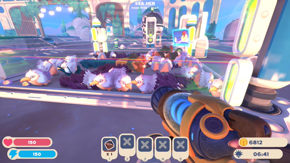 Ashesfall_'s tweet photo. The Sea Hens seem to have a high spawn rate right now 🤔 I had a 1:1 before I slept, and woke up to this
.. happen a few times 🥲 my meat eater will be happy atlest...
#slimerancher #slimerancher2 #chickens #henhen #seachickens #earlyaccess #twitch https://t.co/L01ljDvVEy