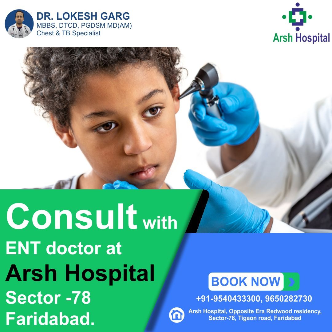 Consult with #ENT #doctor at Arsh Hospital @HospitalArsh - Best Multispeciality #hospital in #Faridabad #LaverCup #Federer #Dhoni #healthcare