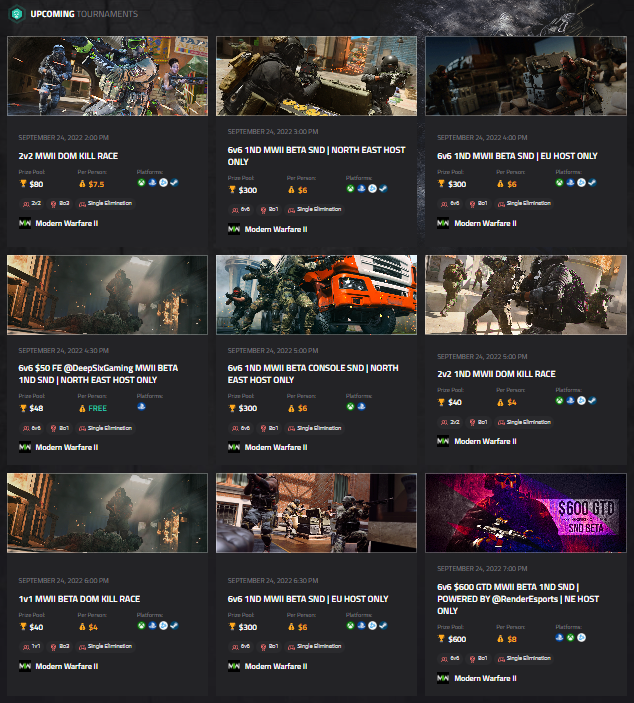 😴DONE FOR THE NIGHT

💎PLENTY OF TOURNEYS TOMORROW

🕹️SEE YOU THERE: esportsagent.gg