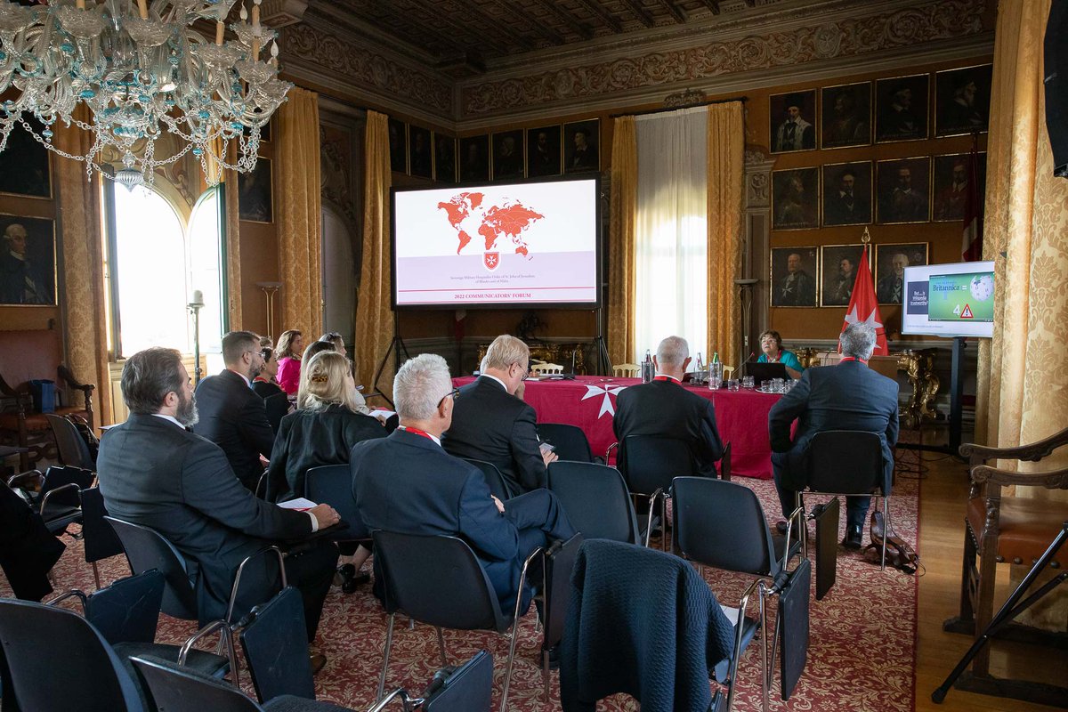ordinedimalta's tweet photo. La seconda giornata di lavori del Forum internazionale dei Comunicatori dell’#OrdinediMalta vede coinvolti i partecipanti in workshop formativi su strategie di comunicazione e competenze digitali. https://t.co/BrqTKq5e7F