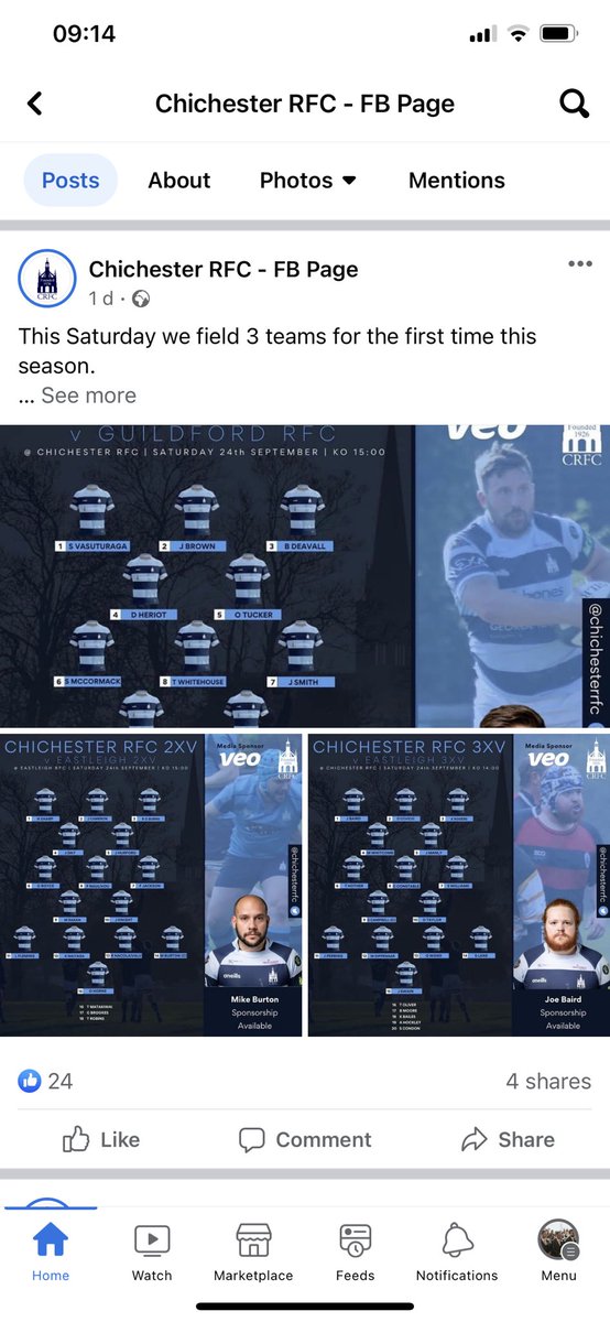 Glad Chichester Rugby Club have the 38 players they had at the royal funeral back to field three teams this week. 🤦🏼‍♂️🤣 - 🃏♣️