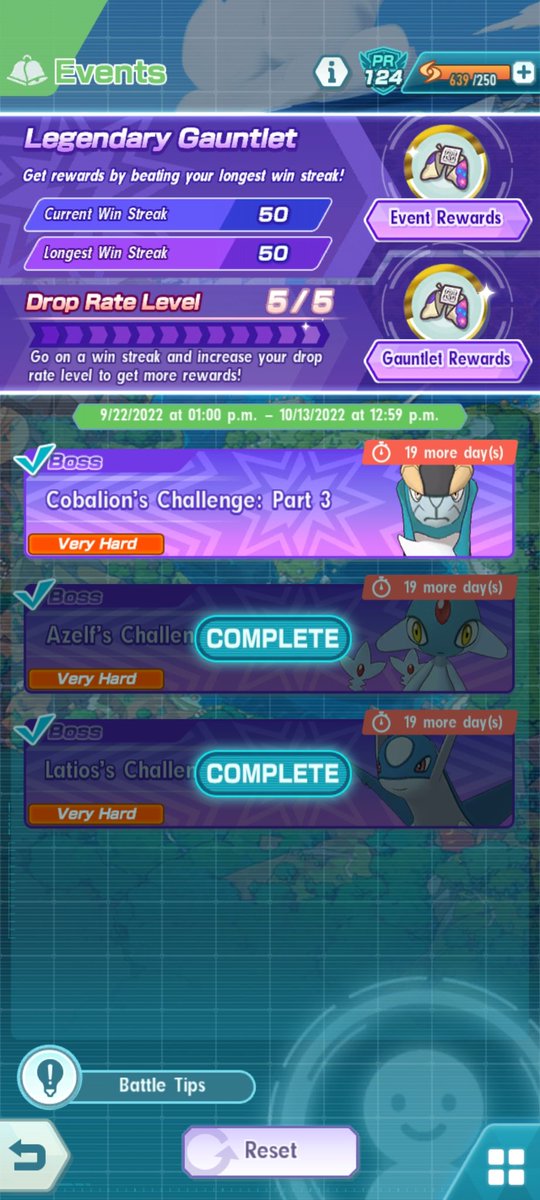 SuryaTantriady's tweet photo. @PokemonMasters Highest win rate i can get for now,maybe after have aura Cynthia i can do one cobalion stage and one latios stage https://t.co/UQwOfTZh56