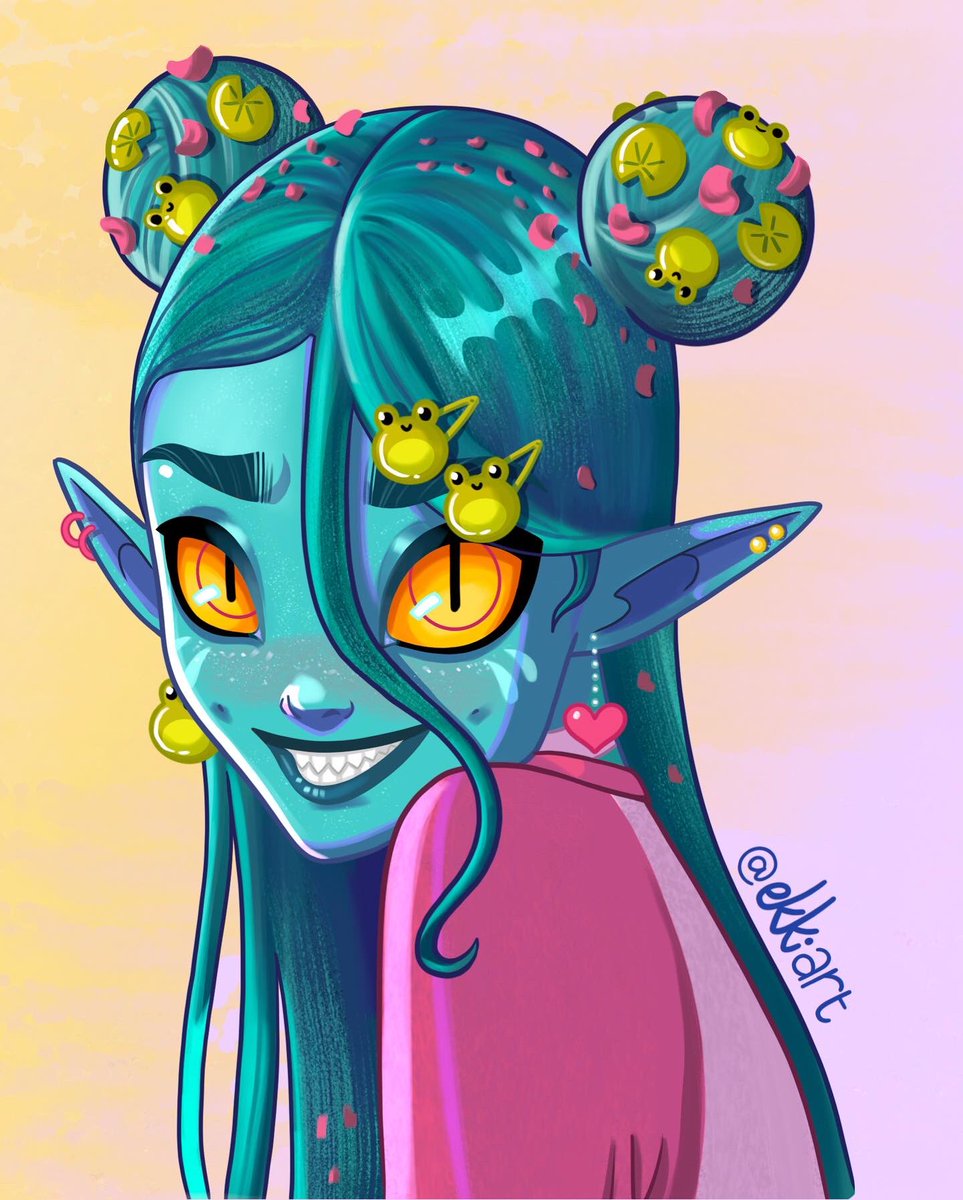 ekkiart's tweet photo. My OC Nerida (Nerri for short) 🥰
.
.
#waternymph #waterspirit #riverspirit #nymph #driad #dryad #fantasycharacter #fantasyoc #oc #nymphoc #ocdrawing #ocart #ocartwork #expression #characterexpression https://t.co/KRMwoJxj0c