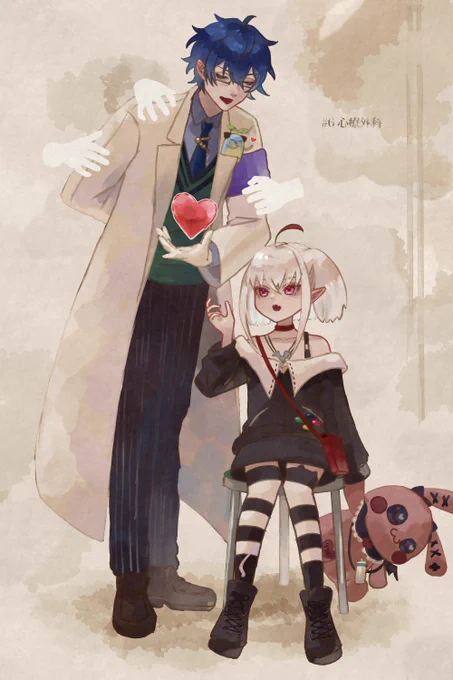 #まめねことレオス #りりむとおえかき  #にじさんじの奇怪な物語 