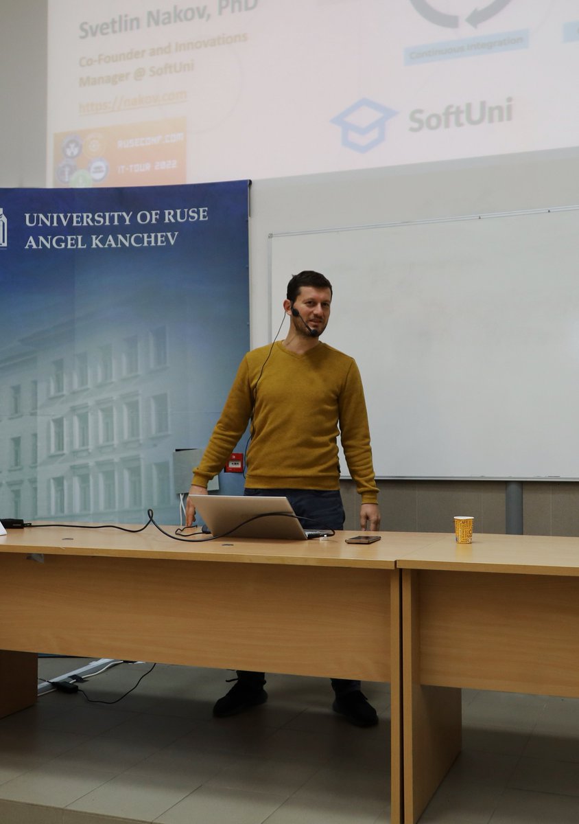 ittourbg's tweet photo. Лекция № 1️
🏗️ Building a CI/CD System with GitHub Actions 〰️ Светлин Наков
#ITTour #RuseConf https://t.co/oihSok6H0O