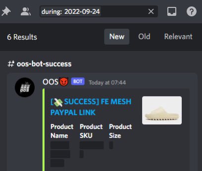 Started late with 0gb proxies lmfao 🤣

B: <a href="/OOSMesh/">OOS Mesh</a> 
G: <a href="/thesoleradar/">soleradar</a>