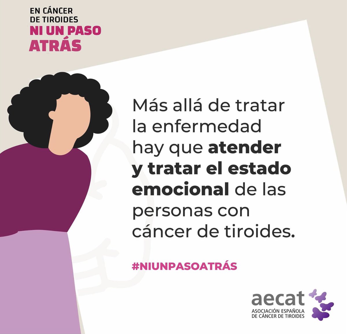 saezatxa's tweet photo. Aquí tenéis el porqué de nuestro lema #NiUnPasoAtrás en #Cancerdetiroides 🦋

#DíaMundialCáncerTiroides
@aecat_es https://t.co/bYc1IbI6Zu