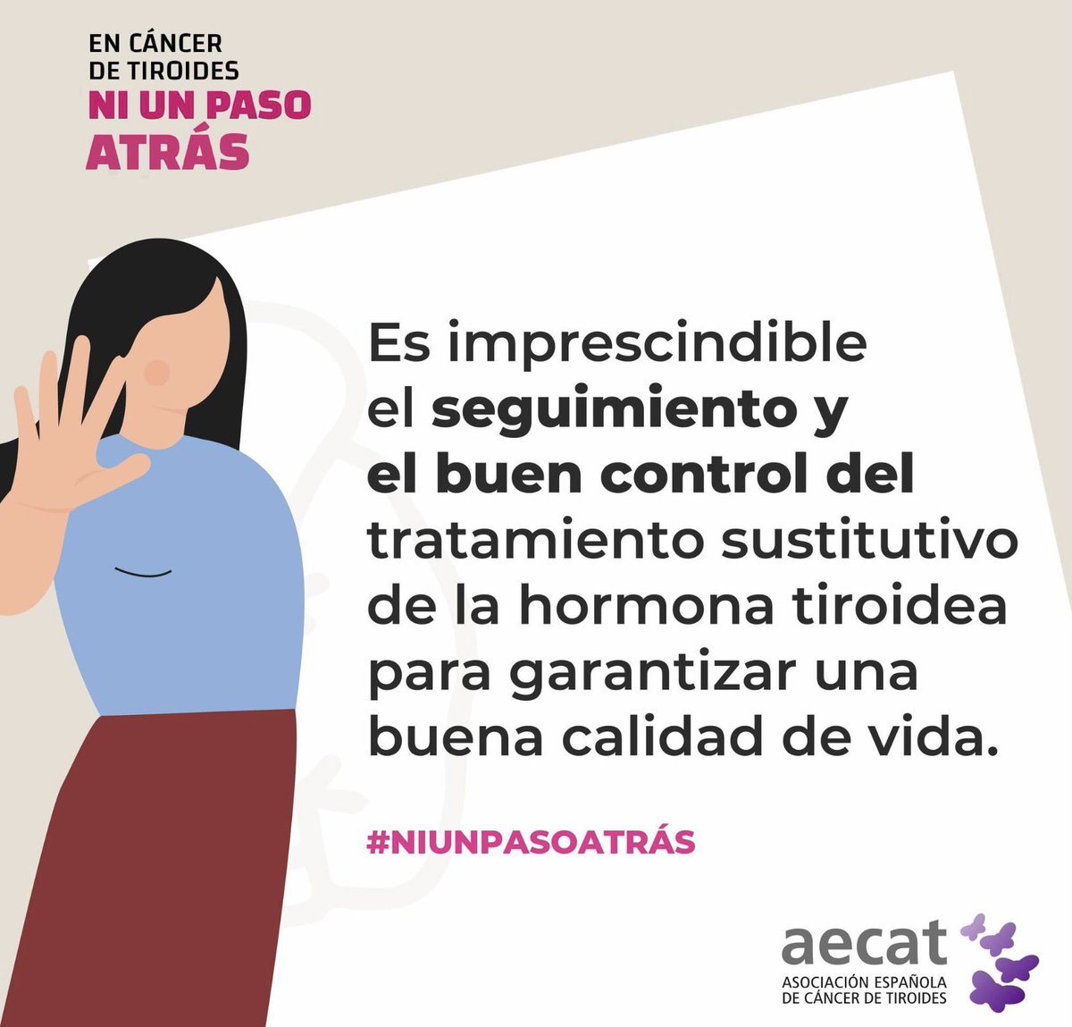 saezatxa's tweet photo. Aquí tenéis el porqué de nuestro lema #NiUnPasoAtrás en #Cancerdetiroides 🦋

#DíaMundialCáncerTiroides
@aecat_es https://t.co/bYc1IbI6Zu