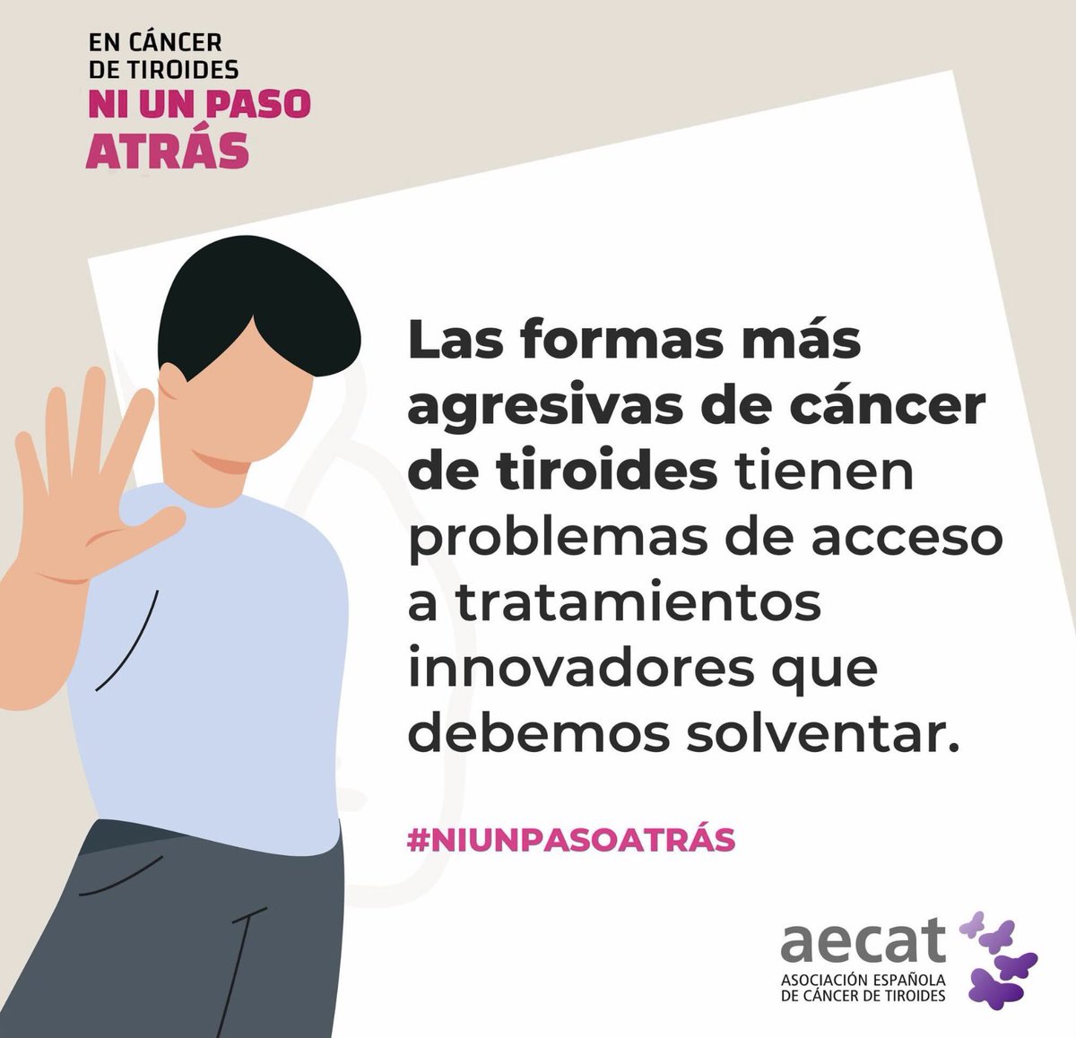 saezatxa's tweet photo. Aquí tenéis el porqué de nuestro lema #NiUnPasoAtrás en #Cancerdetiroides 🦋

#DíaMundialCáncerTiroides
@aecat_es https://t.co/bYc1IbI6Zu